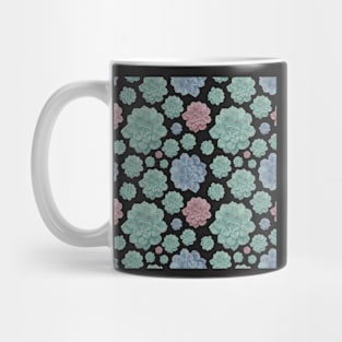 Gorgeous Pastel Succulent Plant Print Mug